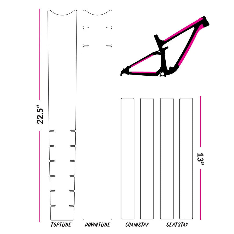 Clear 2024 downtube protector