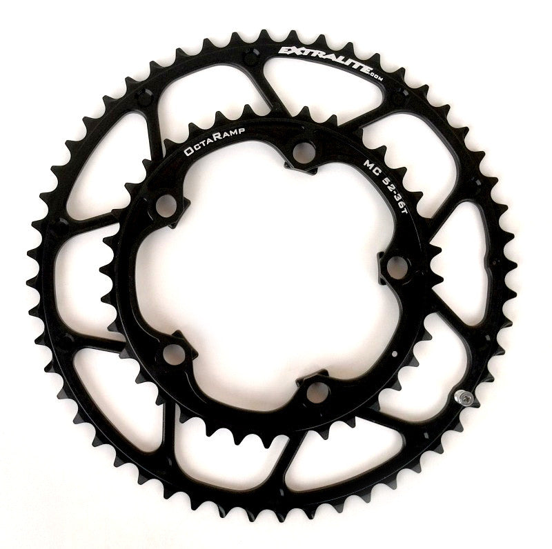 Compact store chainring set