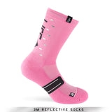Pacific and Co Socks - Reflective Speed Slow Life - Pink