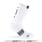 Pacific and Co Socks - Reflective Speed Slow Life - White