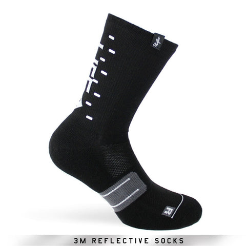 Pacific and Co Socks - Reflective Speed Slow Life - Black
