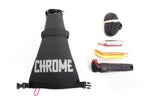 Chrome Knurled Race Seat Bag