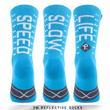 Pacific and Co Socks - Reflective Speed Slow Life - Blue