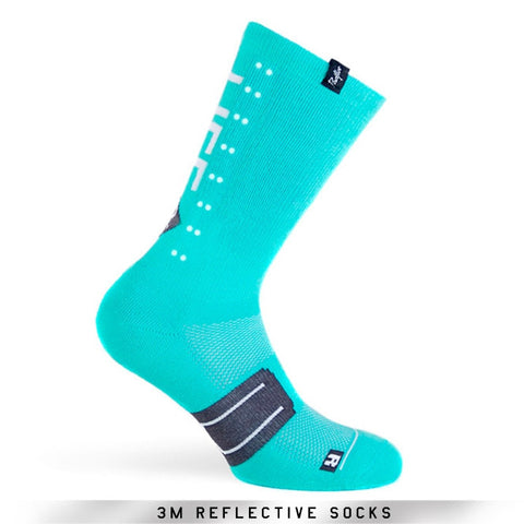 Pacific and Co Socks - Reflective Speed Slow Life - Turquoise